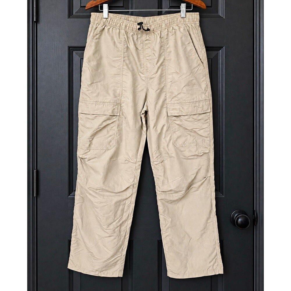 Original Use Men’s Cargo Parachute Pants Large Khaki Gorpcore Utility Nylon
